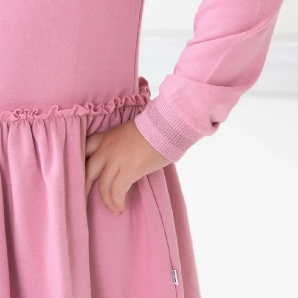 Little Sleepies 18-24 Garden Rose w/ Lurex Long Sleeve Bamboo Drop Waist Dress